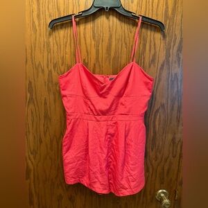 Elegant Coral Pink Women's Romper